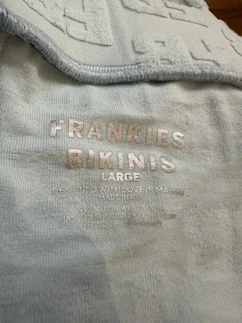 Frankie’s Bikinis Blue Crush Terry Boy Short L